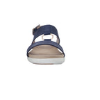Sandalias flats Luna navy para mujer
