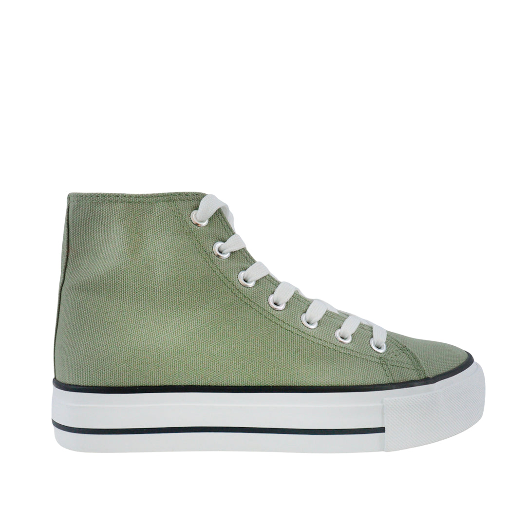 Sneakers Malory Bt olivo para mujer