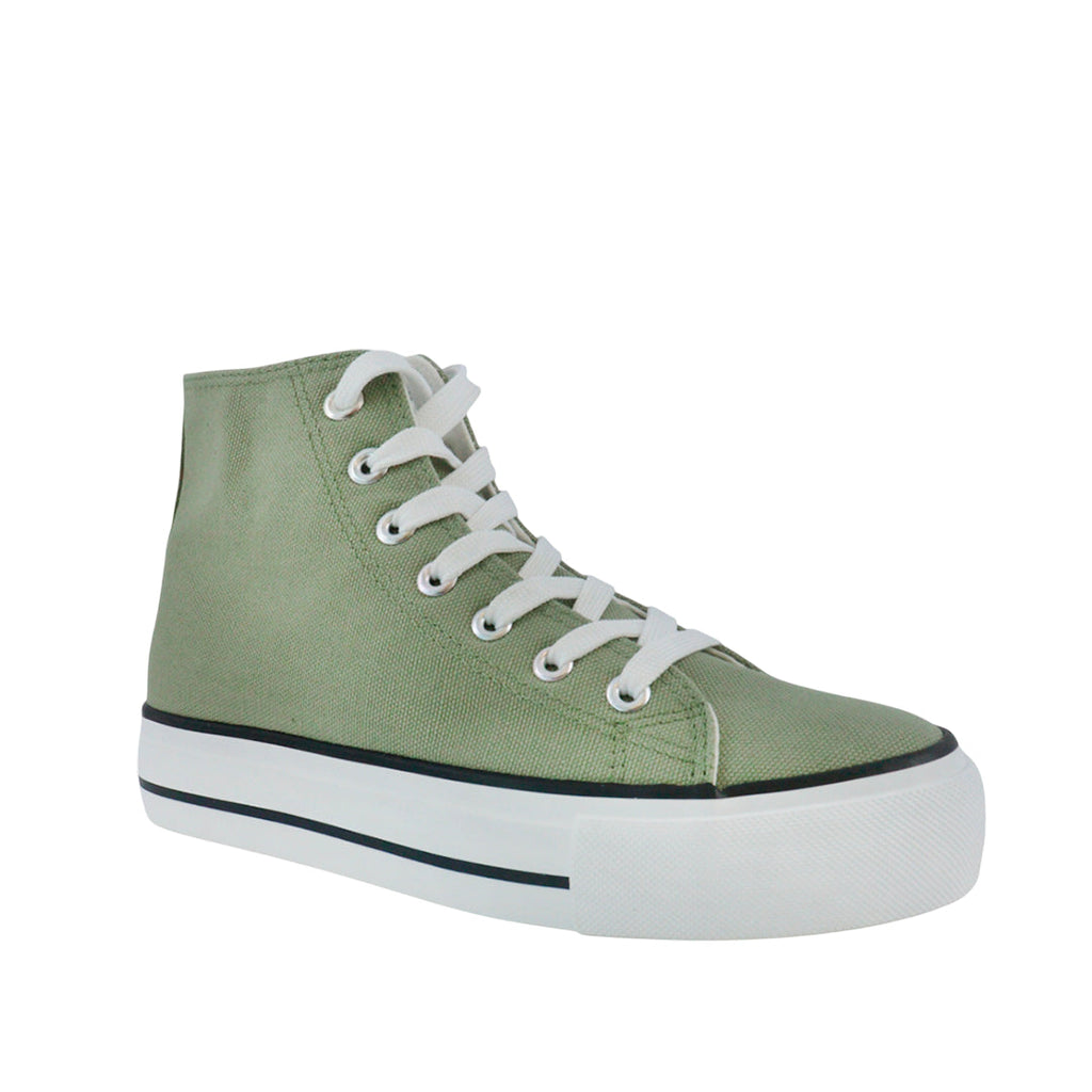Sneakers Malory Bt olivo para mujer