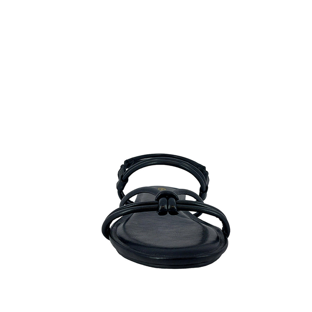 Sandalias flats Tully negro para mujer