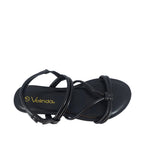 Sandalias flats Tully negro para mujer