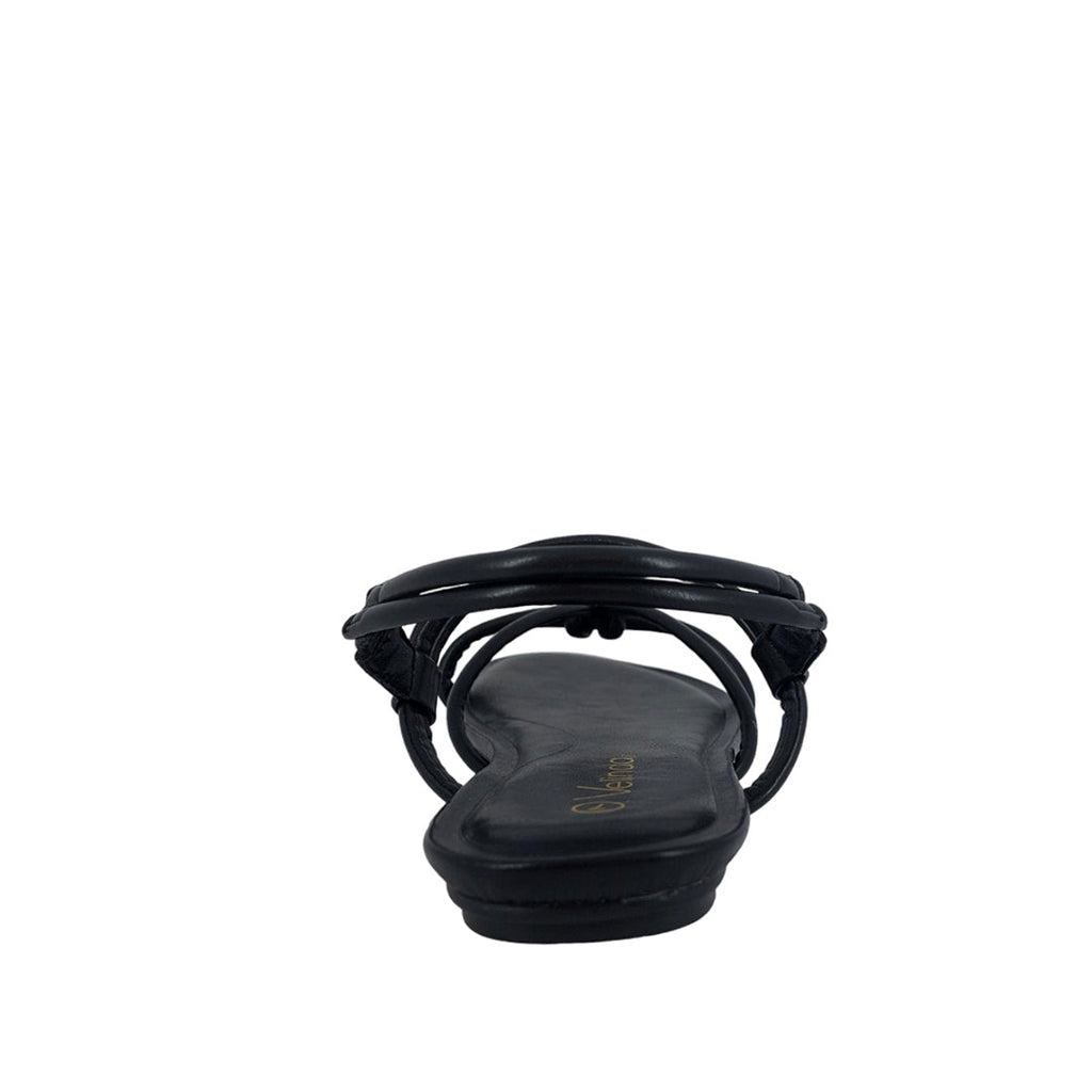 Sandalias flats Tully negro para mujer