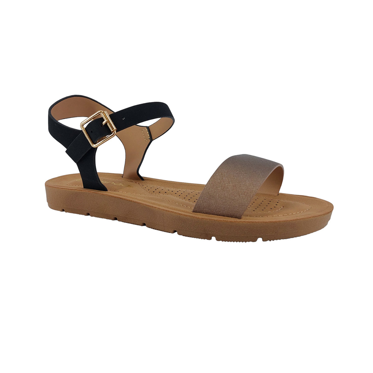 Sandalias flats Sue plateado para mujer