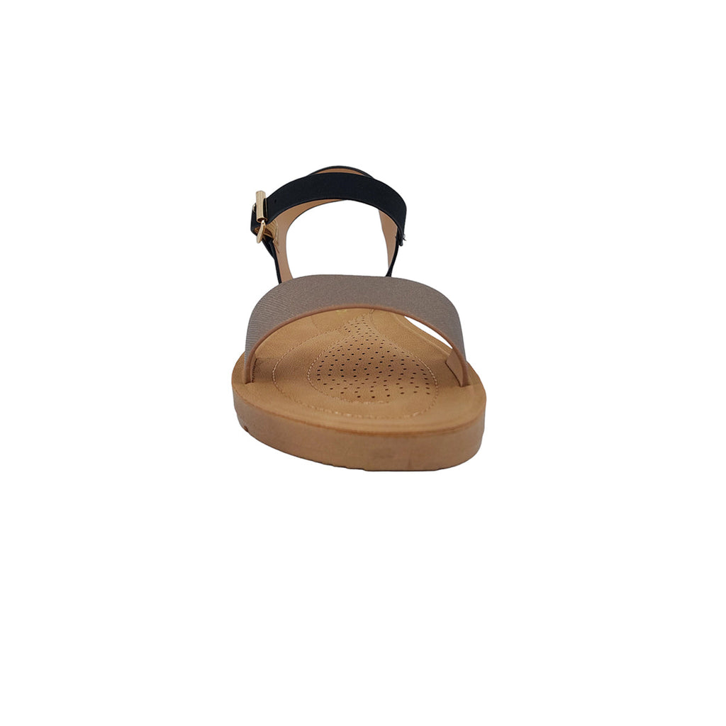 Sandalias flats Sue plateado para mujer