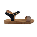 Sandalias flats Sue plateado para mujer
