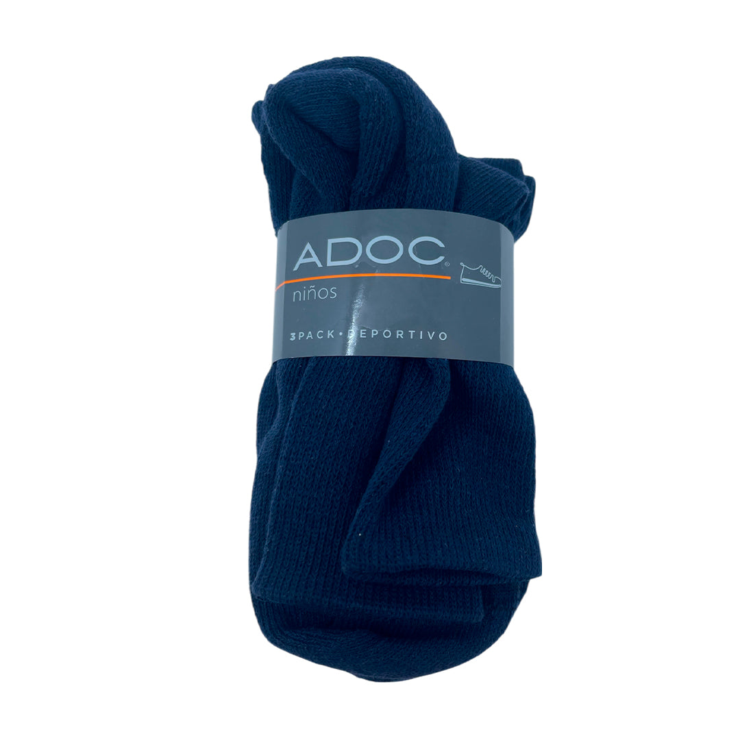 Calcetines Escolar Largo color navy para niñas