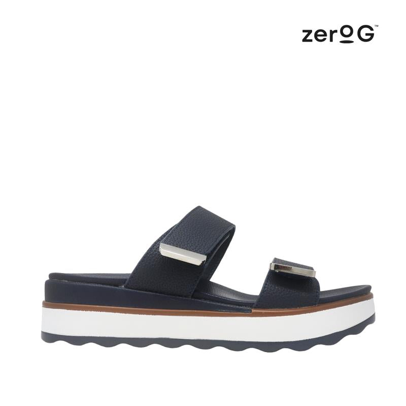 Sandalias flats Gillian para mujer color navy