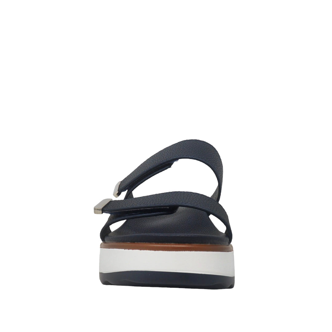 Sandalias flats Gillian para mujer color navy