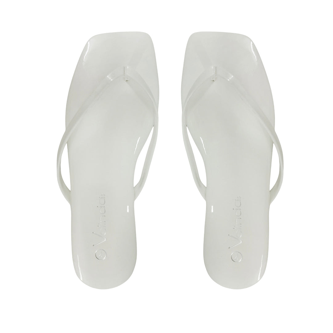 Sandalias flats Karen hueso para mujer