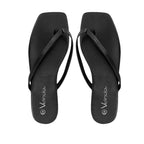 Sandalias flats Karen negro para mujer