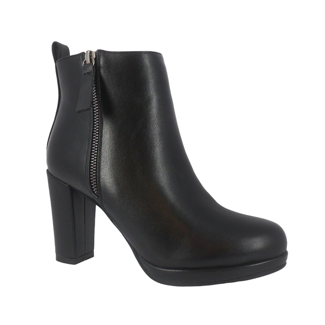 Botines de tacón Jackie color negro para mujer