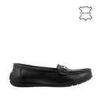 Mocasines Nelly negro para mujer