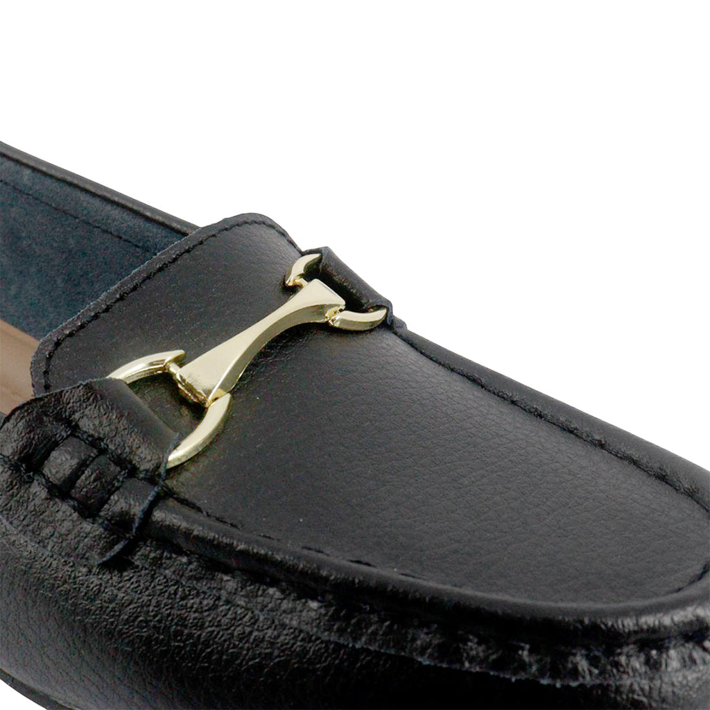 Mocasines Nelly negro para mujer