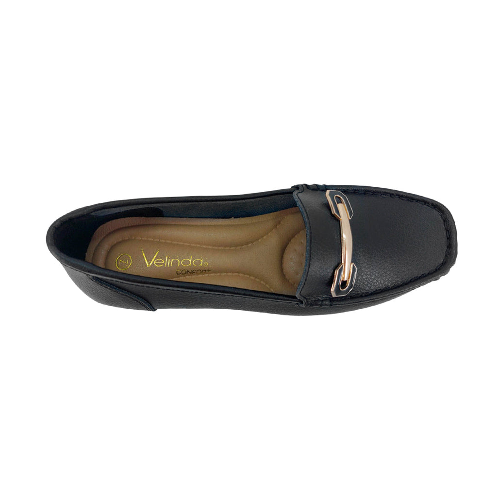 Mocasines Ena negro para mujer