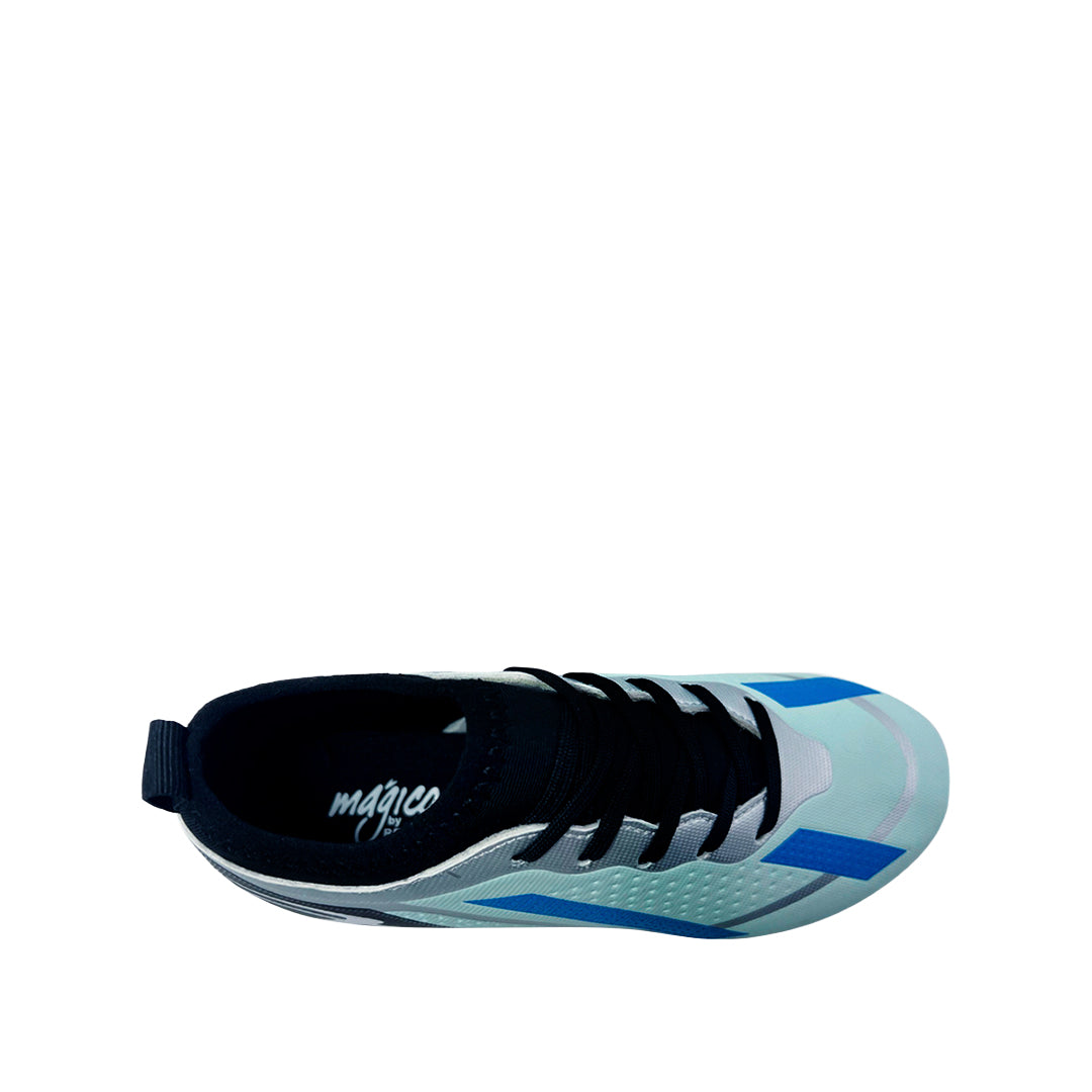 Zapatos para fútbol Gerardo azul para niño