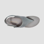 Sandalias flats Joy plateado para mujer