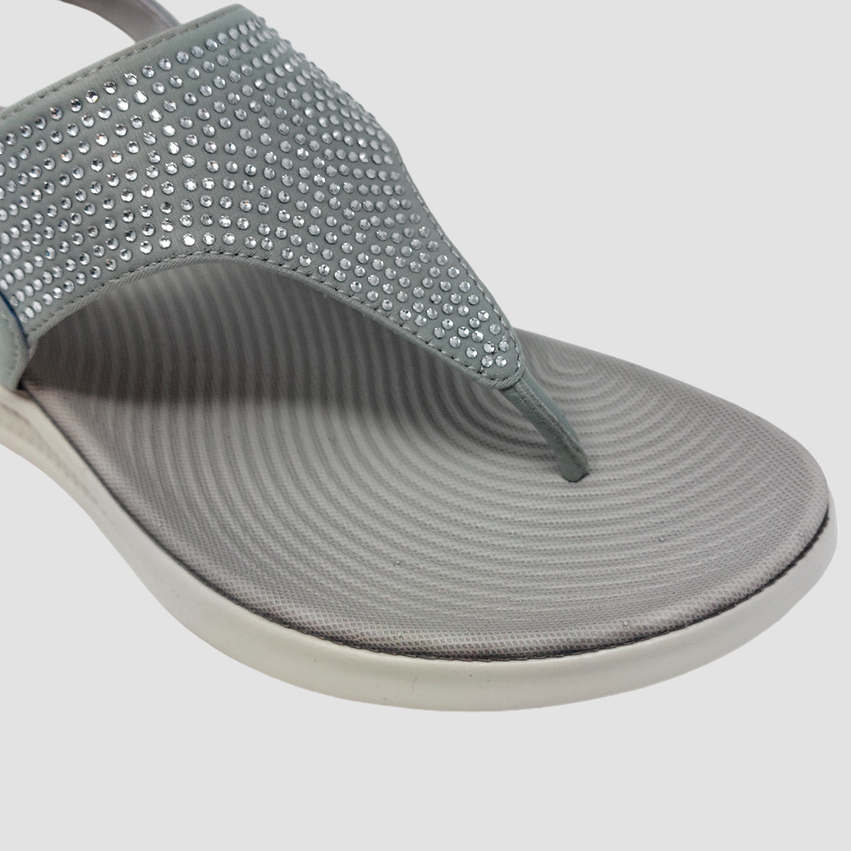 Sandalias flats Joy plateado para mujer