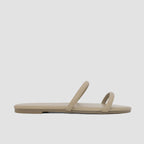 Sandalias flats Kory taupe para mujer