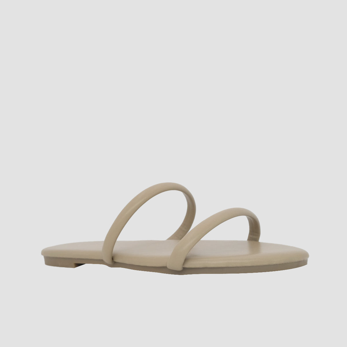 Sandalias flats Kory taupe para mujer