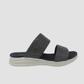 Sandalias flats Mariella gris para mujer