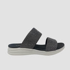 Sandalias flats Mariella gris para mujer