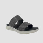 Sandalias flats Mariella gris para mujer
