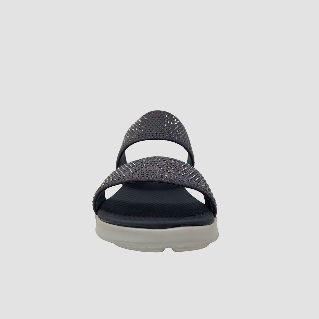 Sandalias flats Mariella gris para mujer