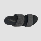 Sandalias flats Mariella gris para mujer