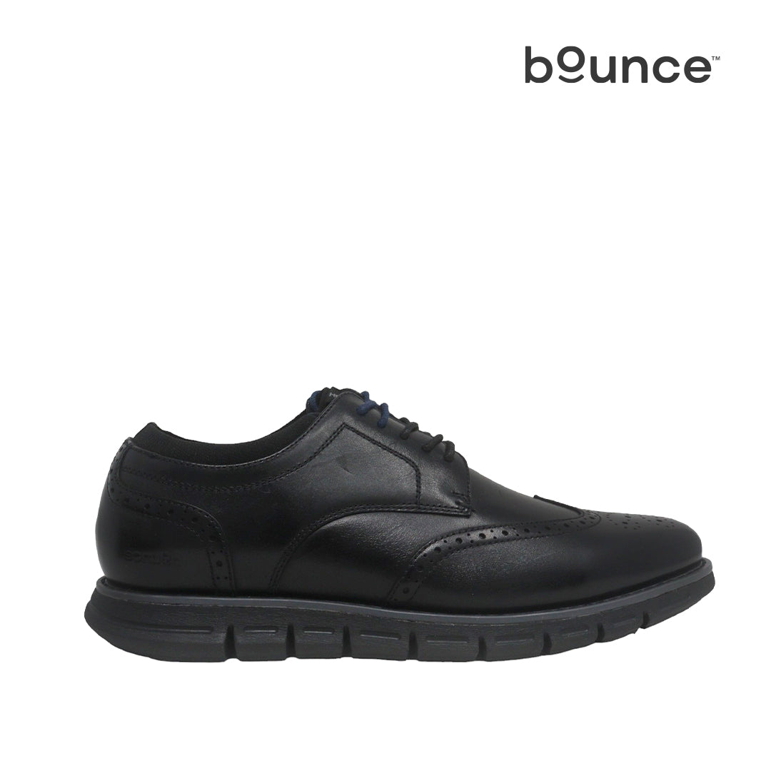Derby shoes Martin wingtip para hombre color negro