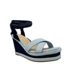 Sandalias de cuña Roach  color azul
