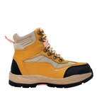 Botas industriales Katy  cafe para mujer
