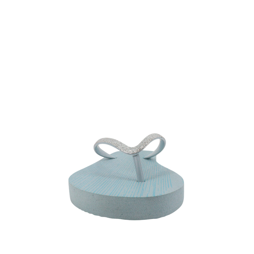 Sandalias flats Copacabana plateado