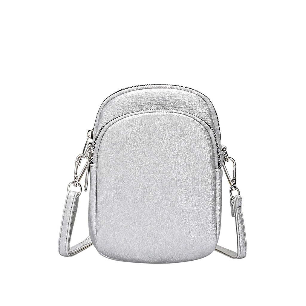 Billetera Toti  plateado para mujer