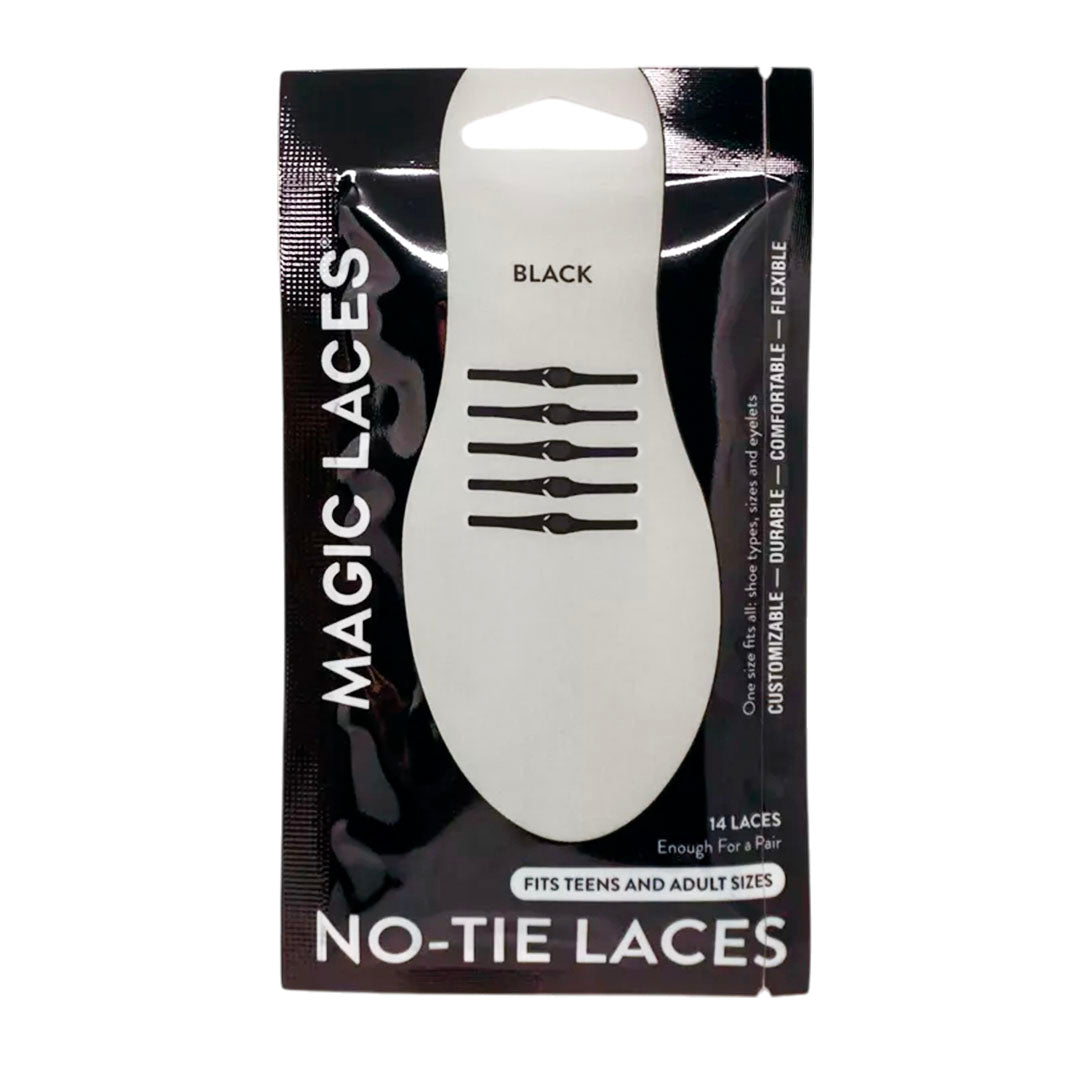 Cintas No Tie Elastic Laces Adults color negro