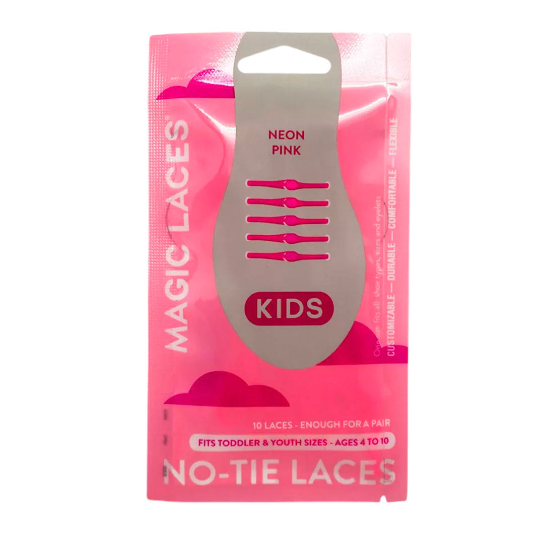 Cintas No Tie Elasticlaces Kids color rosado