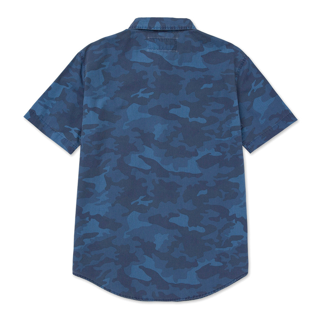 Camisa Relaxed Poplin para hombre color azul