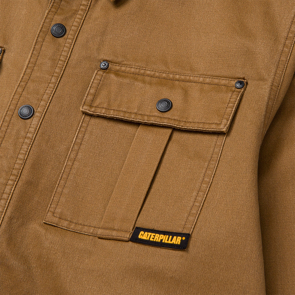 Jacket Waxed para hombre color bronce