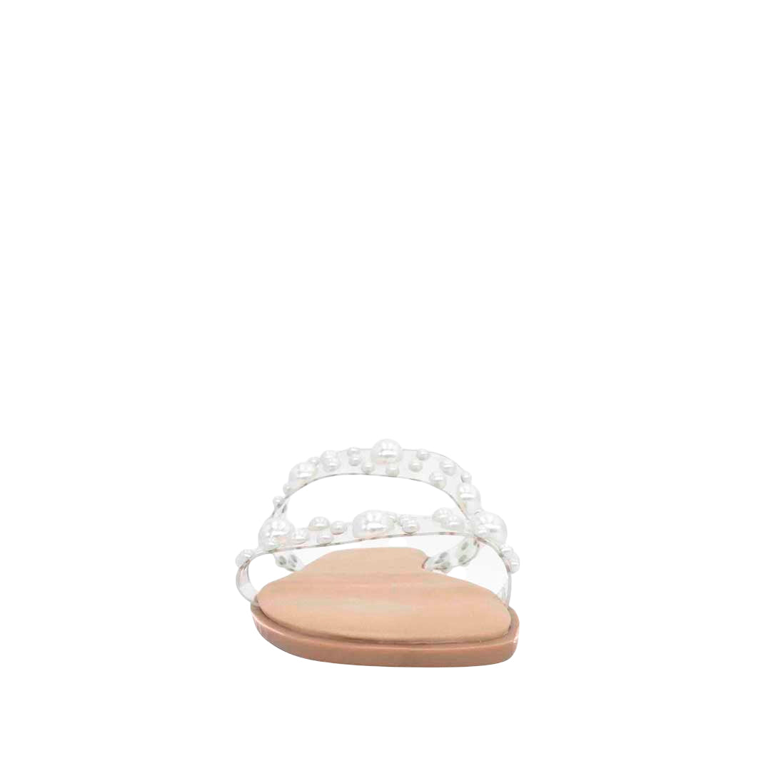 Sandalias flats Florencia blanco