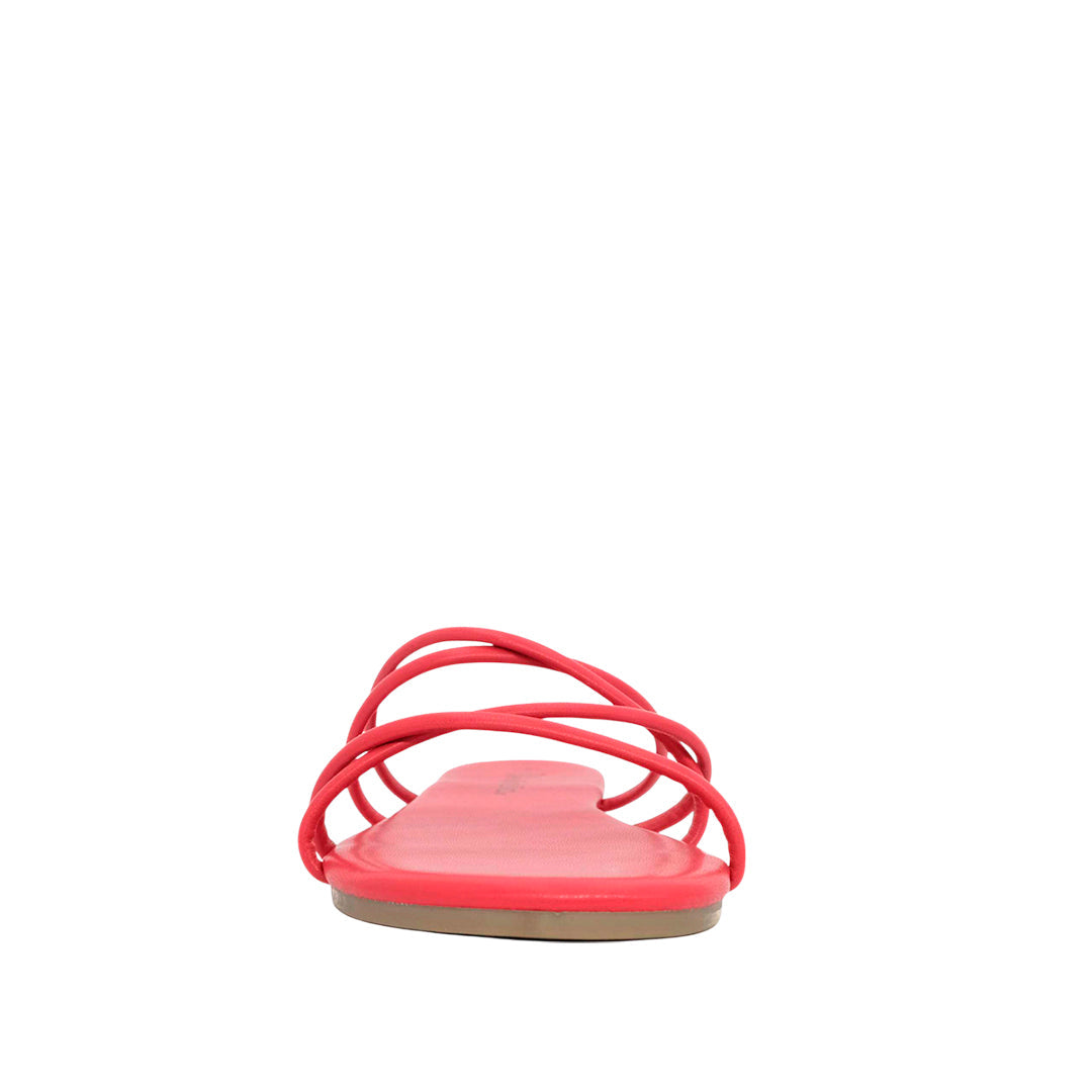 Sandalias flats Keren rojo