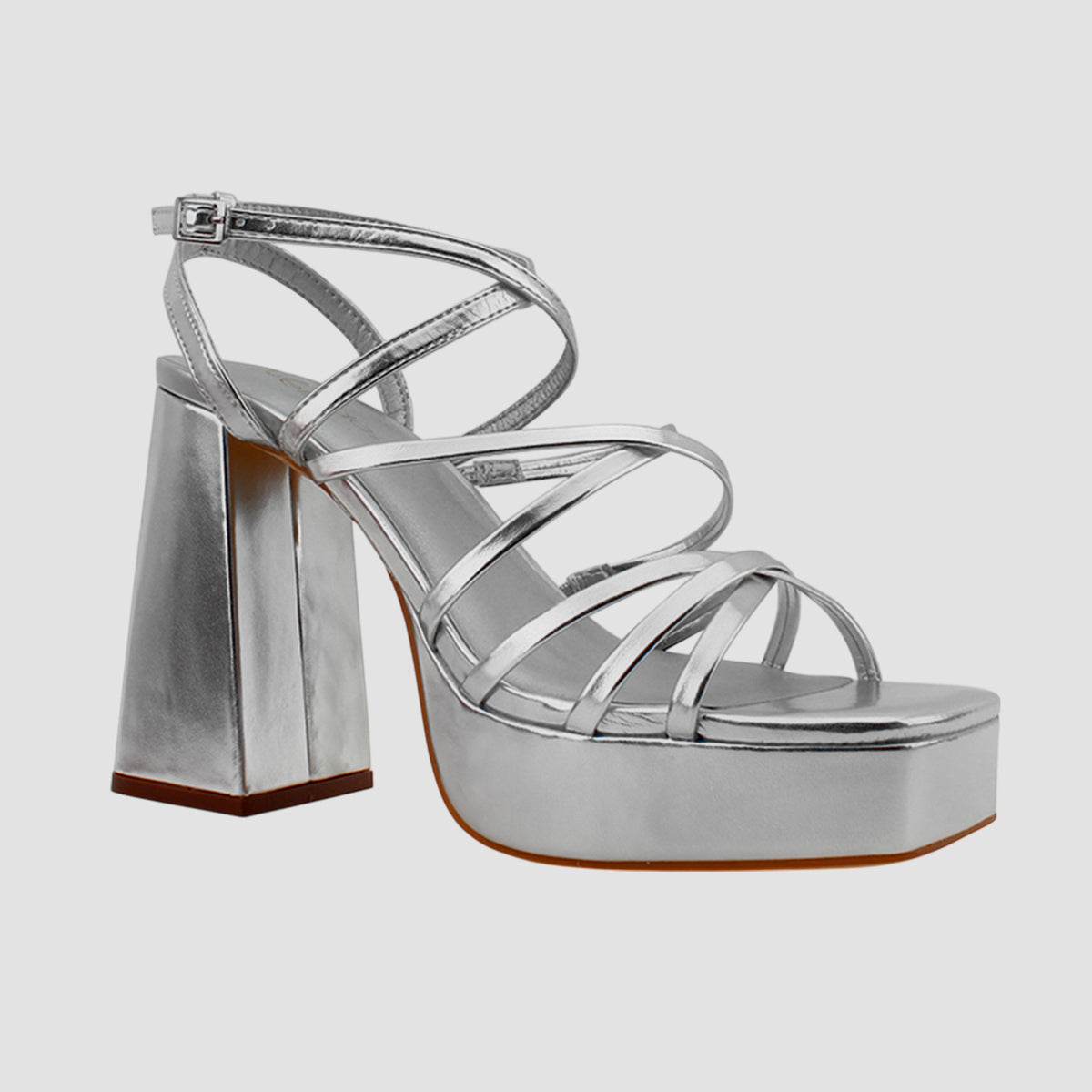 Sandalias Oba plateado