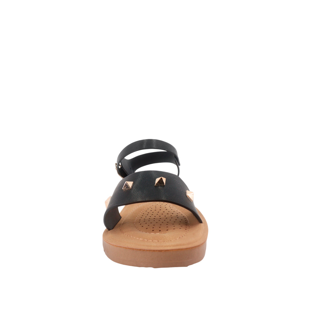 Sandalias flats Roma negro
