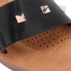 Sandalias flats Roma negro