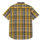 Camisa Plaid Poplin para hombre color amarillo
