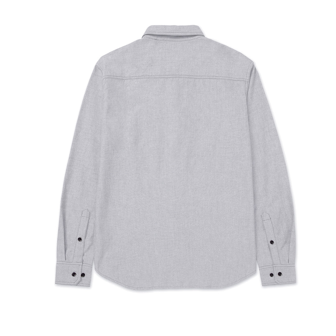 Camisa Oxford Relaxed para hombre color gris