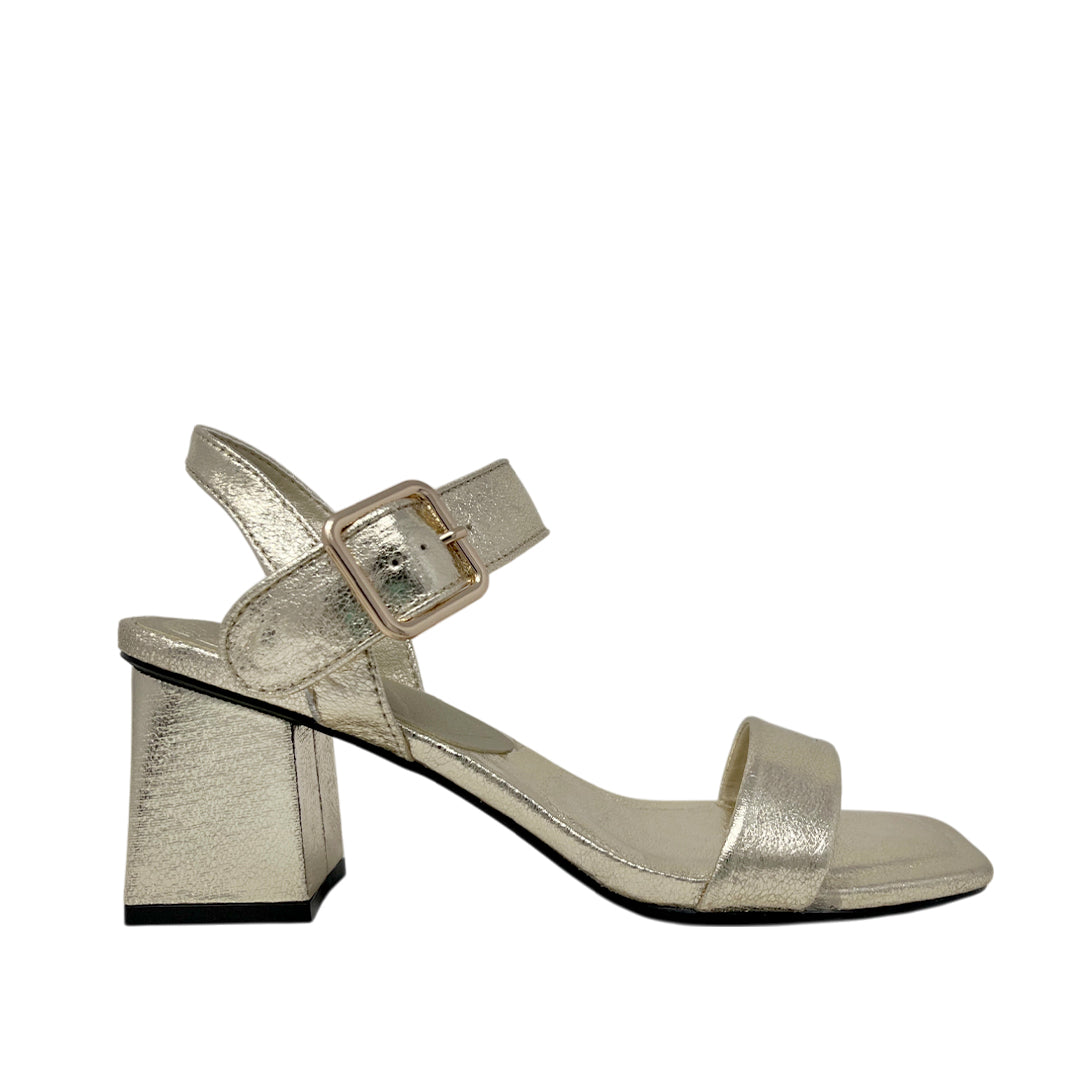 Sandalias de tacón Valerie color dorado