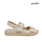 Sandalias flats Valia para mujer color hueso