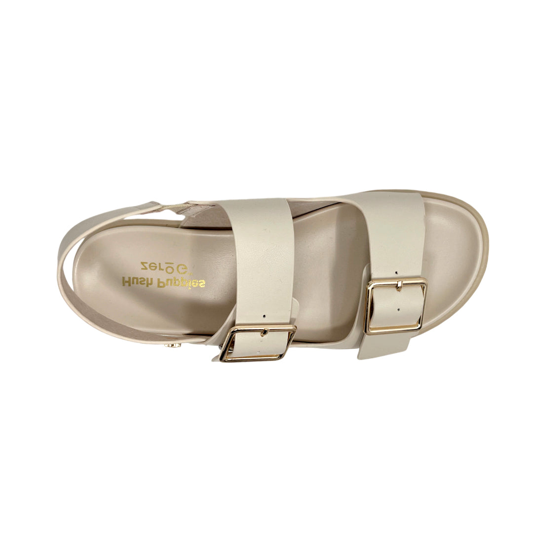 Sandalias flats Valia para mujer color hueso