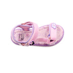 Sandalias Minnie para niña color rosado