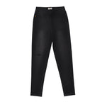 Jeans Triblend Mid-Rise Skinny para mujer color negro