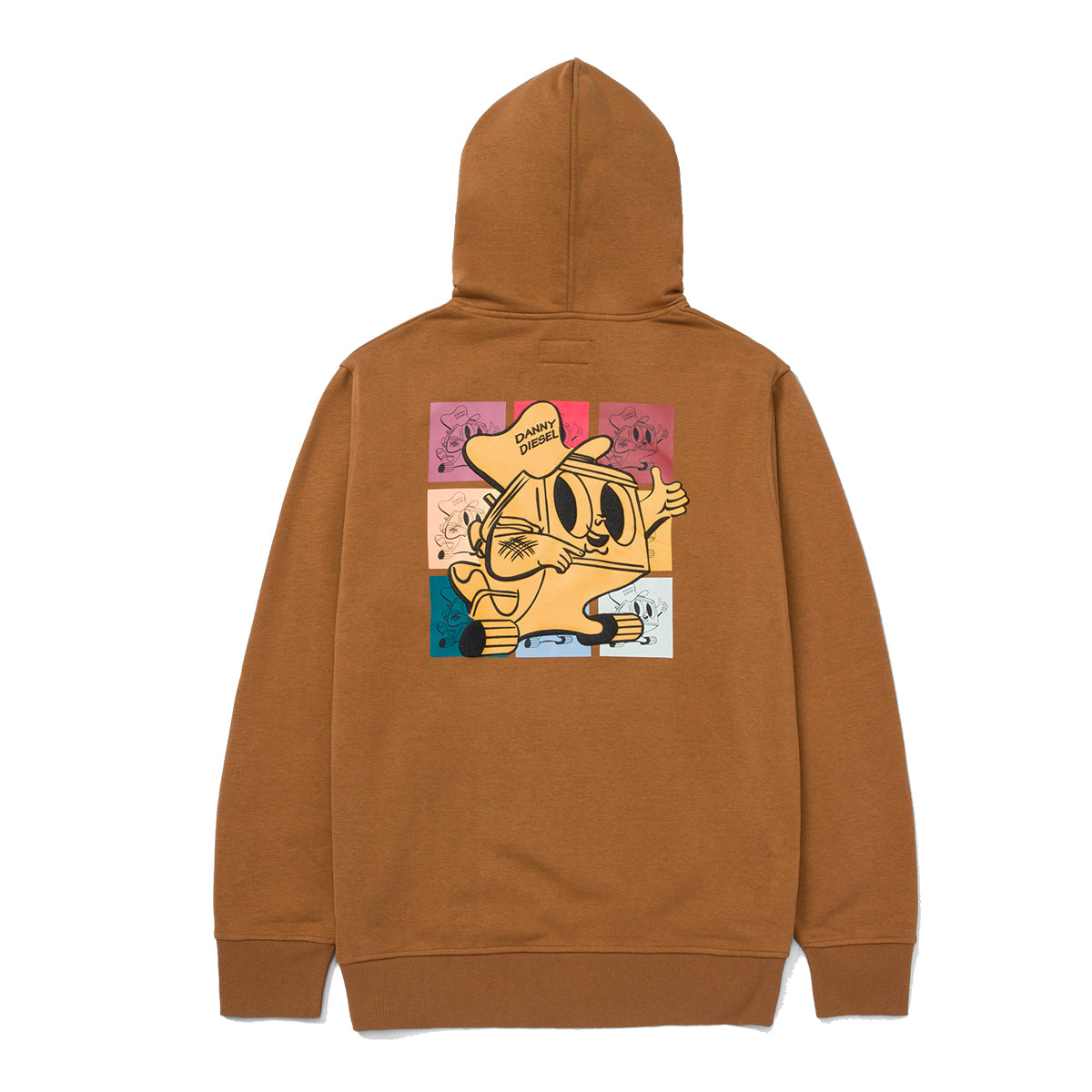 Hoodie Kidult - Danny Diesel para hombre color café